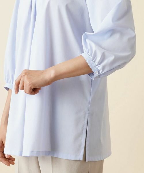 Leilian / レリアン シャツ・ブラウス | 七分袖タックブラウス | 詳細22