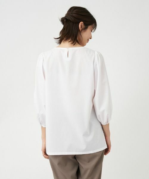 Leilian / レリアン シャツ・ブラウス | 七分袖タックブラウス | 詳細8