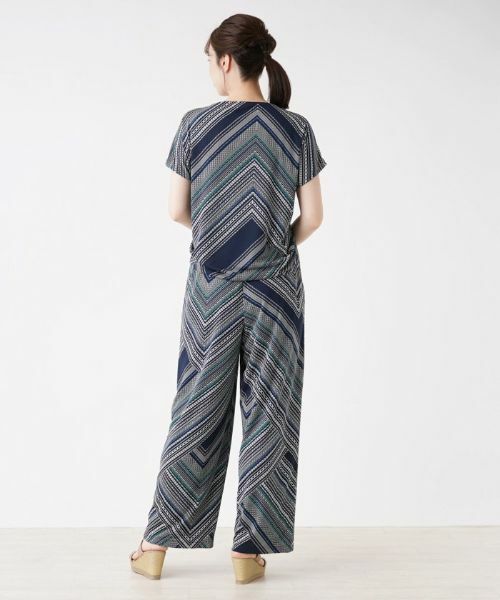 Leilian / レリアン その他パンツ | プリントワイドストレートパンツ | 詳細3