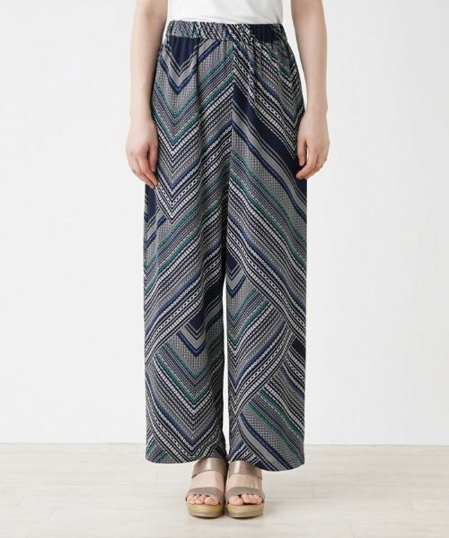 Leilian / レリアン その他パンツ | プリントワイドストレートパンツ | 詳細4