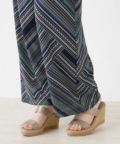 Leilian / レリアン その他パンツ | プリントワイドストレートパンツ | 詳細9