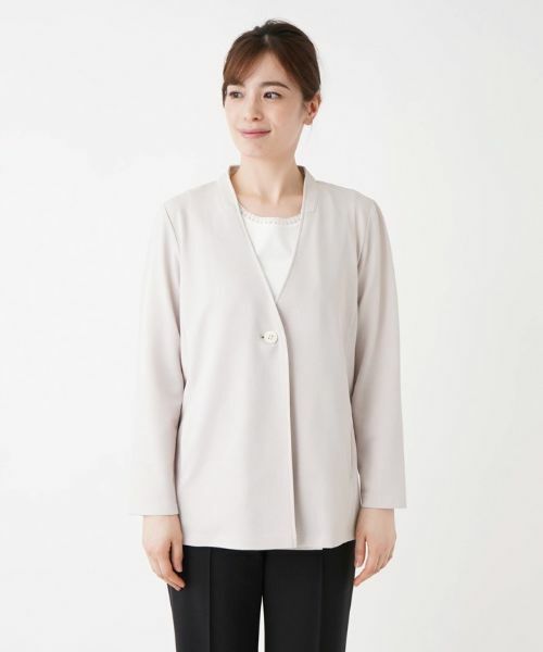 Leilian / レリアン テーラードジャケット | ノーカラージャケット | 詳細4
