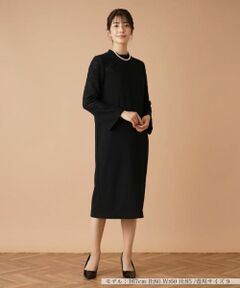 Leilian / レリアン ドレス | レース切替ハイネックワンピース【ROCHAS Premiere】