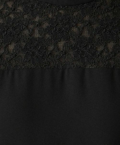 Leilian / レリアン ドレス | レース切替ハイネックワンピース【ROCHAS Premiere】 | 詳細12