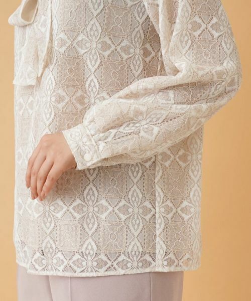 Leilian / レリアン シャツ・ブラウス | ボウタイブラウス【ROCHAS Premiere】 | 詳細11