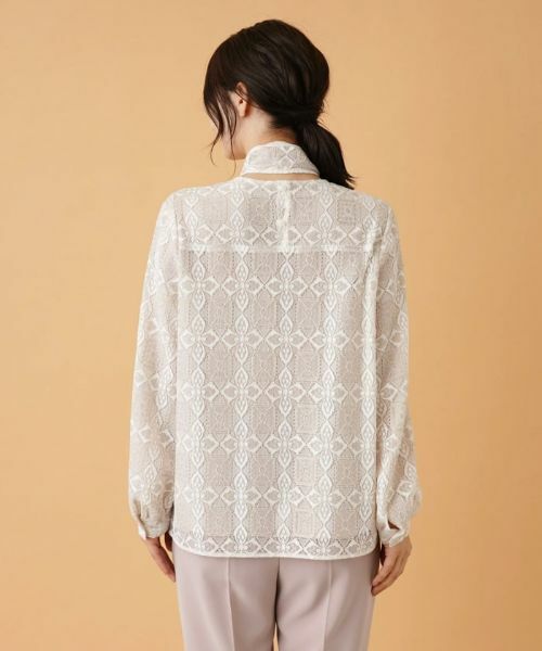 Leilian / レリアン シャツ・ブラウス | ボウタイブラウス【ROCHAS Premiere】 | 詳細7