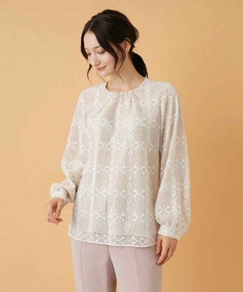 Leilian / レリアン シャツ・ブラウス | ボウタイブラウス【ROCHAS Premiere】 | 詳細8