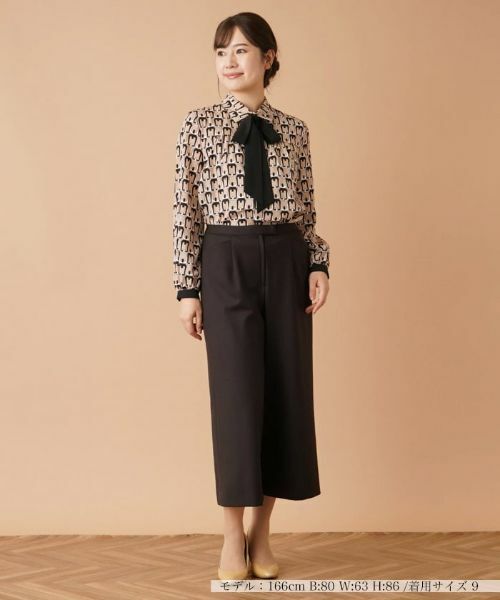 Leilian / レリアン シャツ・ブラウス | プリントボウタイブラウス【ROCHAS Premiere】【ERICA】 | 詳細1