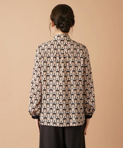 Leilian / レリアン シャツ・ブラウス | プリントボウタイブラウス【ROCHAS Premiere】【ERICA】 | 詳細7