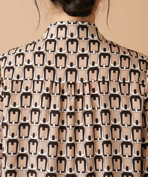 Leilian / レリアン シャツ・ブラウス | プリントボウタイブラウス【ROCHAS Premiere】【ERICA】 | 詳細9