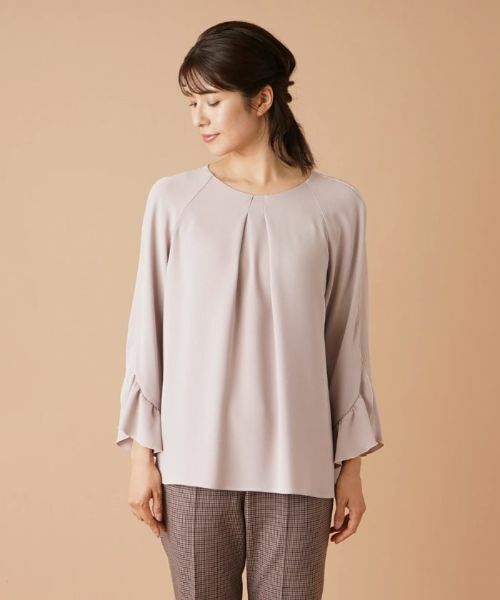 Leilian / レリアン シャツ・ブラウス | フレアスリーブブラウス【ROCHAS Premiere】 | 詳細4