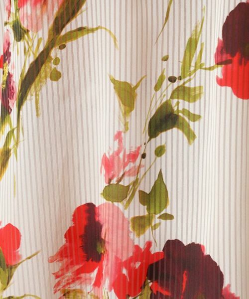 Leilian / レリアン シャツ・ブラウス | フラワー柄ヘンリーネックブラウス【ROCHAS Premiere】 | 詳細11