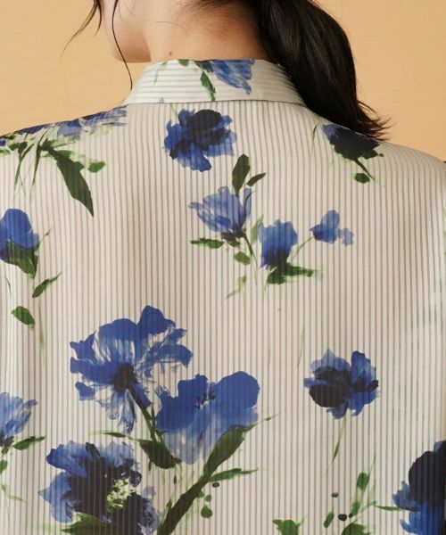 Leilian / レリアン シャツ・ブラウス | フラワー柄ボウタイ比翼ブラウス【ROCHAS Premiere】 | 詳細14