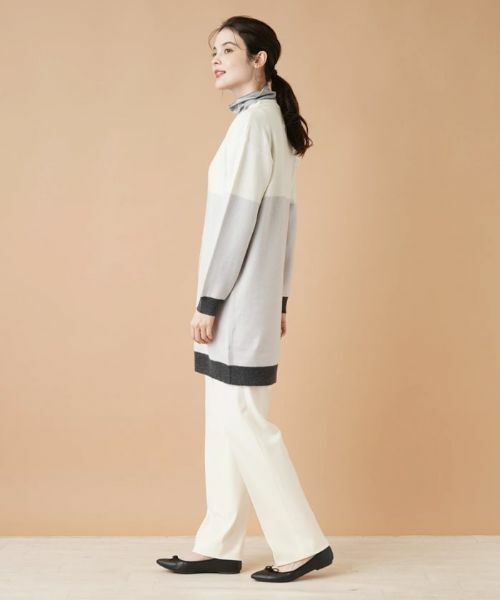 Leilian / レリアン カーディガン・ボレロ | カラーブロックニットカーディガン | 詳細13