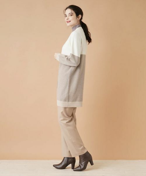 Leilian / レリアン カーディガン・ボレロ | カラーブロックニットカーディガン | 詳細2