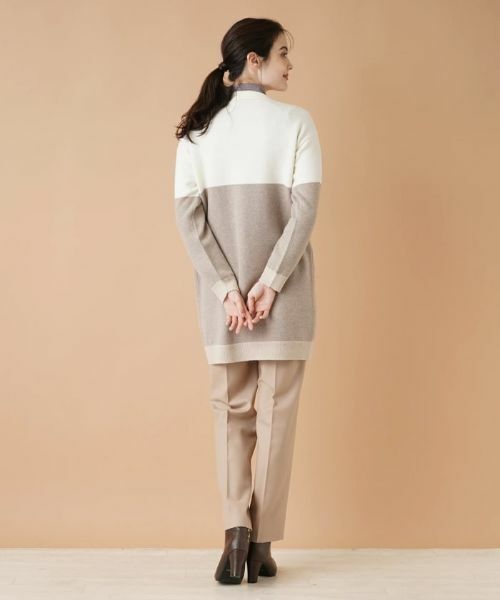 Leilian / レリアン カーディガン・ボレロ | カラーブロックニットカーディガン | 詳細3