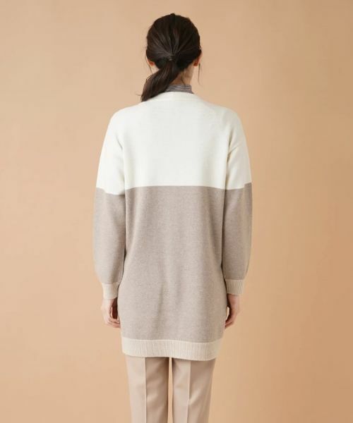 Leilian / レリアン カーディガン・ボレロ | カラーブロックニットカーディガン | 詳細6