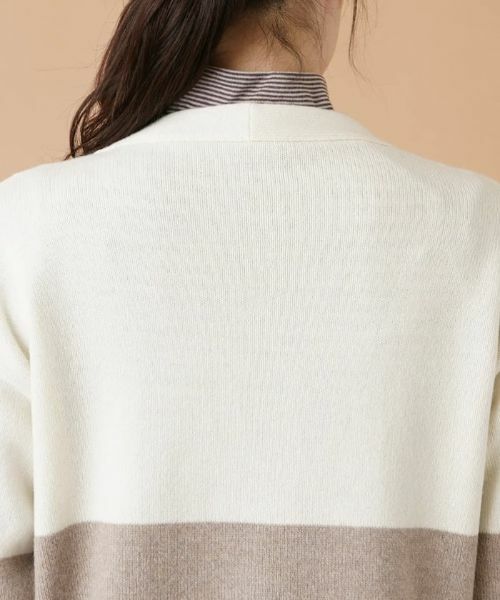 Leilian / レリアン カーディガン・ボレロ | カラーブロックニットカーディガン | 詳細8