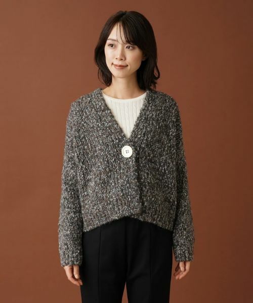 Leilian / レリアン カーディガン・ボレロ | メランジショートカーディガン | 詳細4