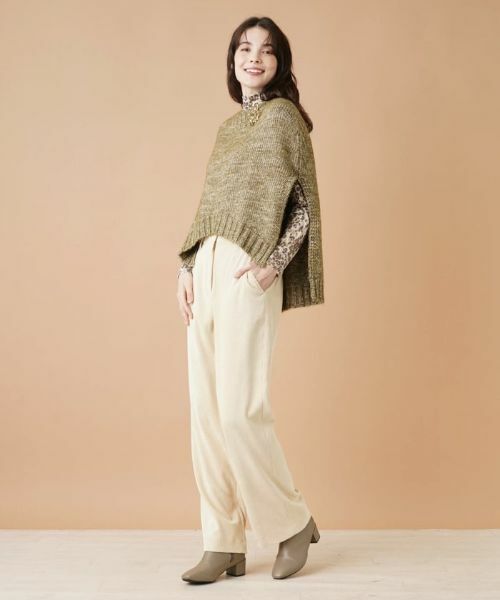Leilian / レリアン テーラードジャケット | ケープ風ニットベスト【BIANCA LANCIA】 | 詳細1