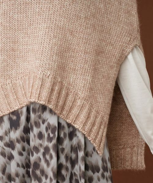 Leilian / レリアン テーラードジャケット | ケープ風ニットベスト【BIANCA LANCIA】 | 詳細15