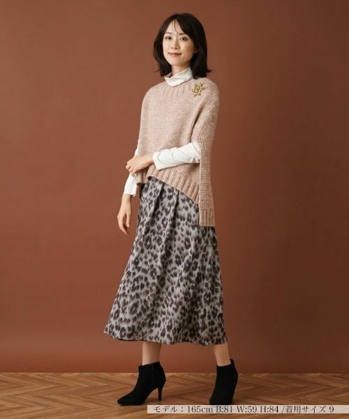 Leilian / レリアン テーラードジャケット | ケープ風ニットベスト【BIANCA LANCIA】 | 詳細4