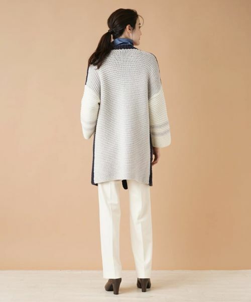 Leilian / レリアン カーディガン・ボレロ | カラーブロックニットカーディガン | 詳細3