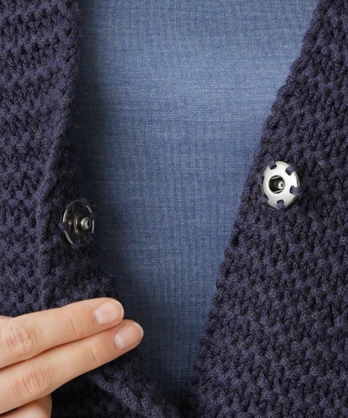 Leilian / レリアン カーディガン・ボレロ | カラーブロックニットカーディガン | 詳細8