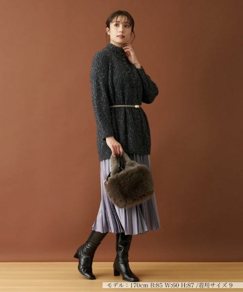 Leilian / レリアン テーラードジャケット | ハイネックニットジャケット【LE TRICOT PERUGIA】 | 詳細1