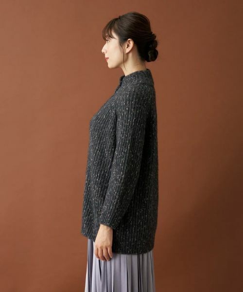 Leilian / レリアン テーラードジャケット | ハイネックニットジャケット【LE TRICOT PERUGIA】 | 詳細12