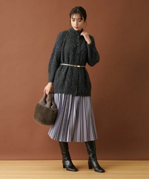 Leilian / レリアン テーラードジャケット | ハイネックニットジャケット【LE TRICOT PERUGIA】 | 詳細3