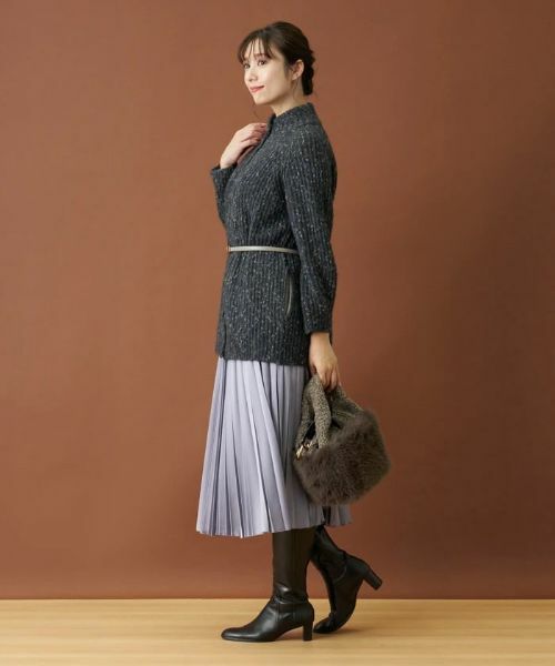 Leilian / レリアン テーラードジャケット | ハイネックニットジャケット【LE TRICOT PERUGIA】 | 詳細4