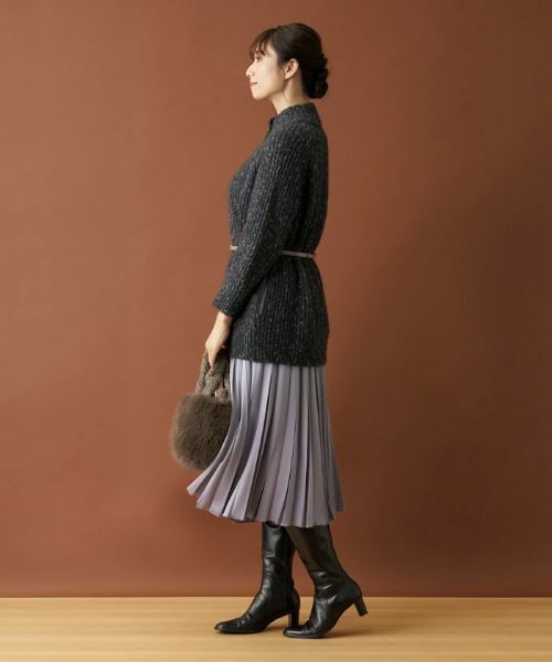 Leilian / レリアン テーラードジャケット | ハイネックニットジャケット【LE TRICOT PERUGIA】 | 詳細5