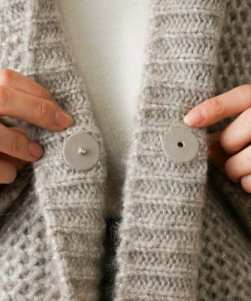 Leilian / レリアン カーディガン・ボレロ | ラメニットカーディガン | 詳細11