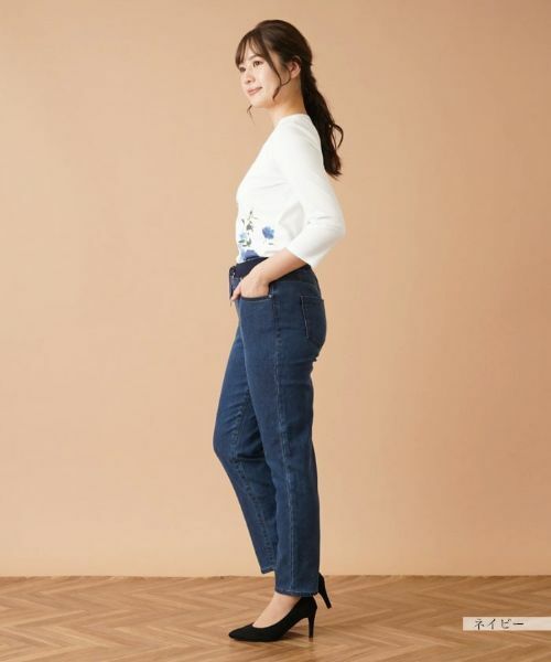 Leilian / レリアン デニムパンツ | 【あったか素材】イージーデニムパンツ【L JEANS】 | 詳細5