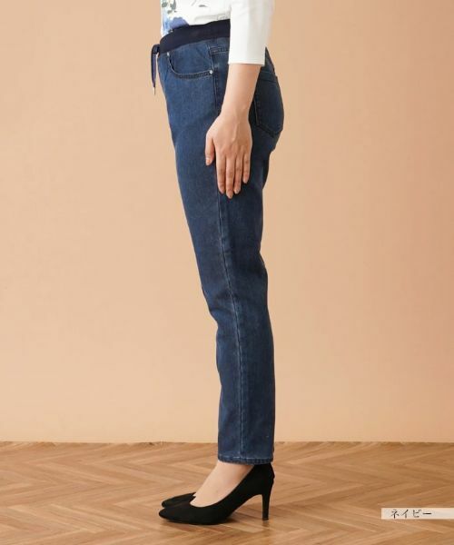 Leilian / レリアン デニムパンツ | 【あったか素材】イージーデニムパンツ【L JEANS】 | 詳細8