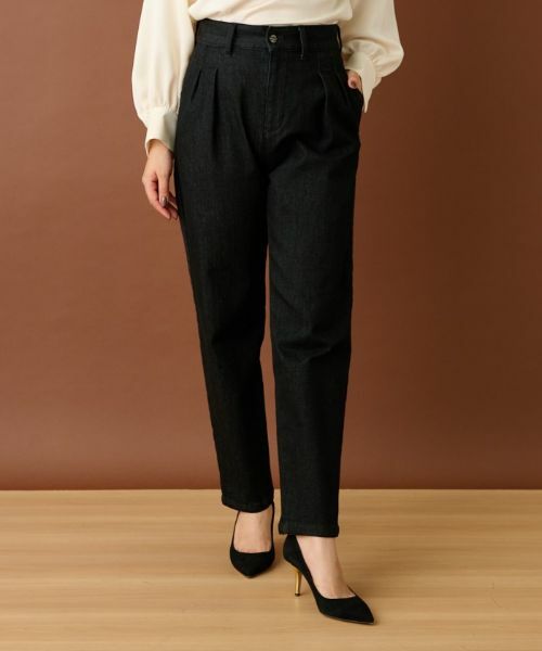 Leilian / レリアン デニムパンツ | ツータックジーンズ【L JEANS】 | 詳細1