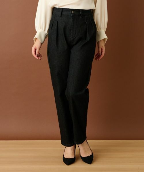 Leilian / レリアン デニムパンツ | ツータックジーンズ【L JEANS】 | 詳細2