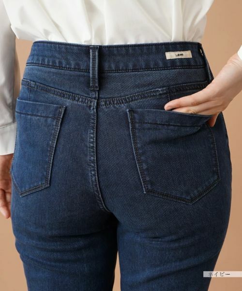 Leilian / レリアン デニムパンツ | 【あったか素材】ストレッチデニムパンツ【L JEANS】 | 詳細10