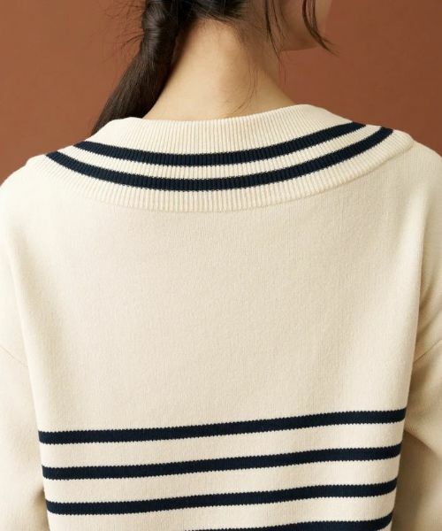 Leilian / レリアン ニット・セーター | ボーダーモックネックニット | 詳細10