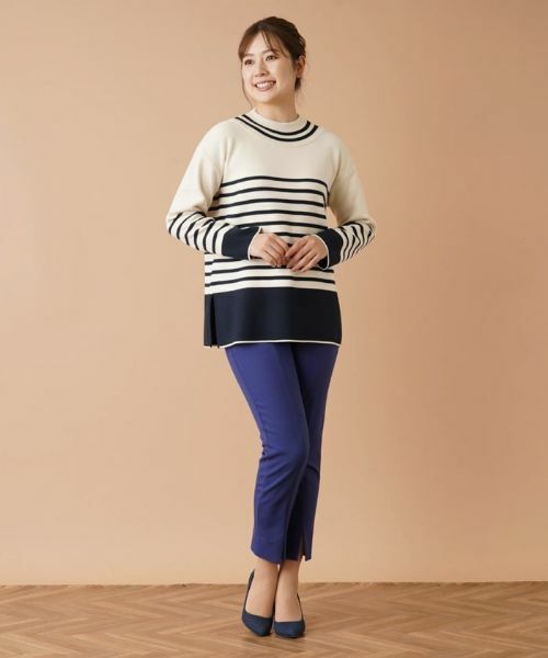 Leilian / レリアン ニット・セーター | ボーダーモックネックニット | 詳細14