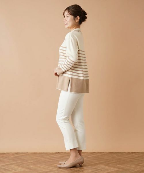 Leilian / レリアン ニット・セーター | ボーダーモックネックニット | 詳細18