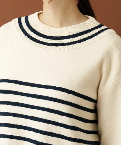 Leilian / レリアン ニット・セーター | ボーダーモックネックニット | 詳細9