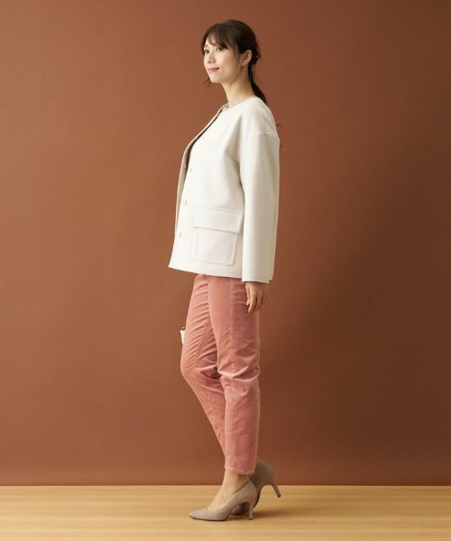 Leilian / レリアン テーラードジャケット | ボクシーノーカラージャケット | 詳細14