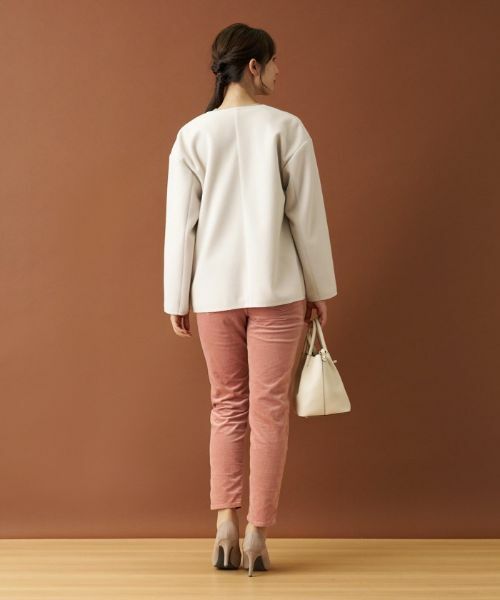 Leilian / レリアン テーラードジャケット | ボクシーノーカラージャケット | 詳細15
