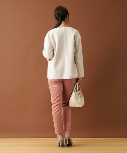 Leilian / レリアン テーラードジャケット | ボクシーノーカラージャケット | 詳細16