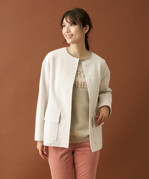 Leilian / レリアン テーラードジャケット | ボクシーノーカラージャケット | 詳細18