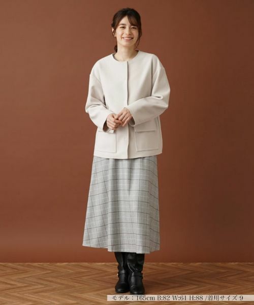 Leilian / レリアン テーラードジャケット | ボクシーノーカラージャケット | 詳細2