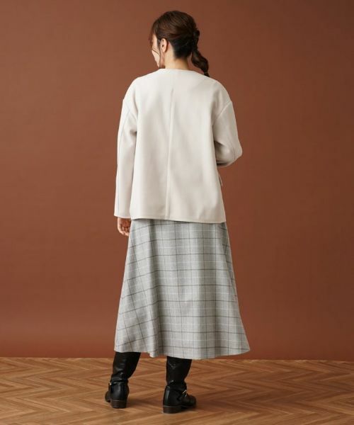 Leilian / レリアン テーラードジャケット | ボクシーノーカラージャケット | 詳細4