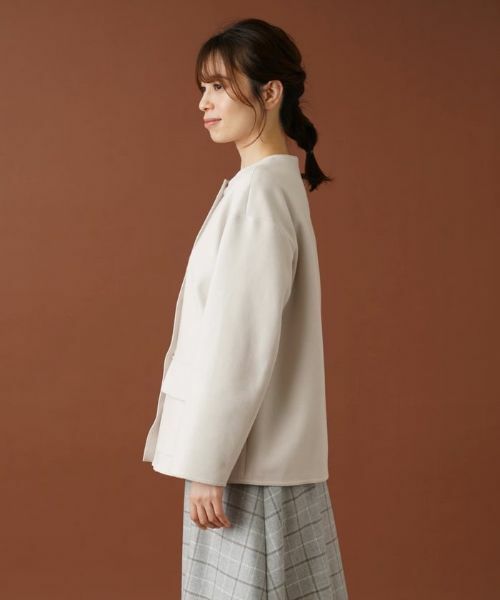 Leilian / レリアン テーラードジャケット | ボクシーノーカラージャケット | 詳細6